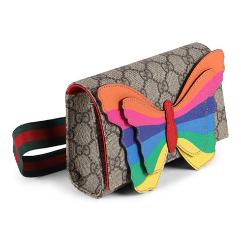 gucci rainbow butterfly bag|gucci butterfly purse.